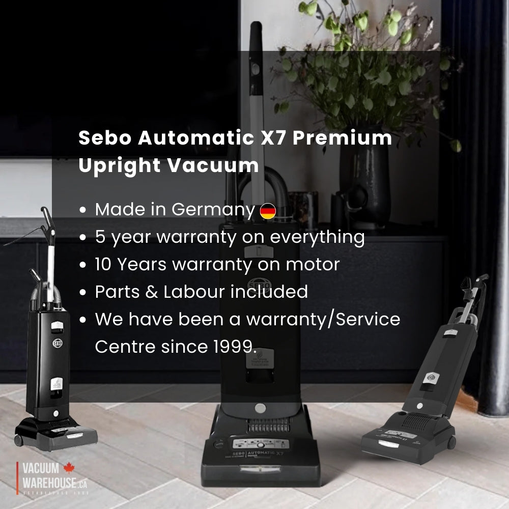 Sebo Automatic X7 Premium Upright Vacuum Cleaner - Graphite