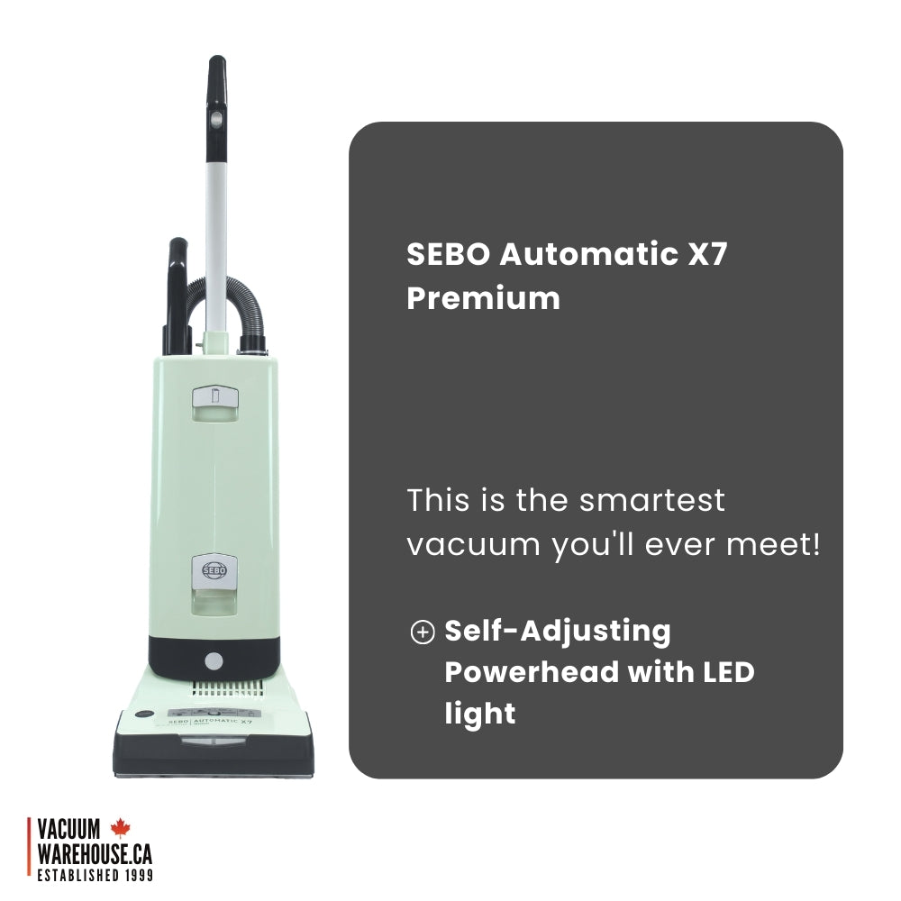 Sebo Automatic X7 Premium Upright Vacuum Cleaner - Pastel Mint