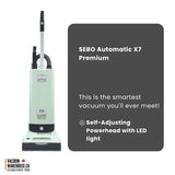 Sebo Automatic X7 Premium Upright Vacuum Cleaner - Pastel Mint