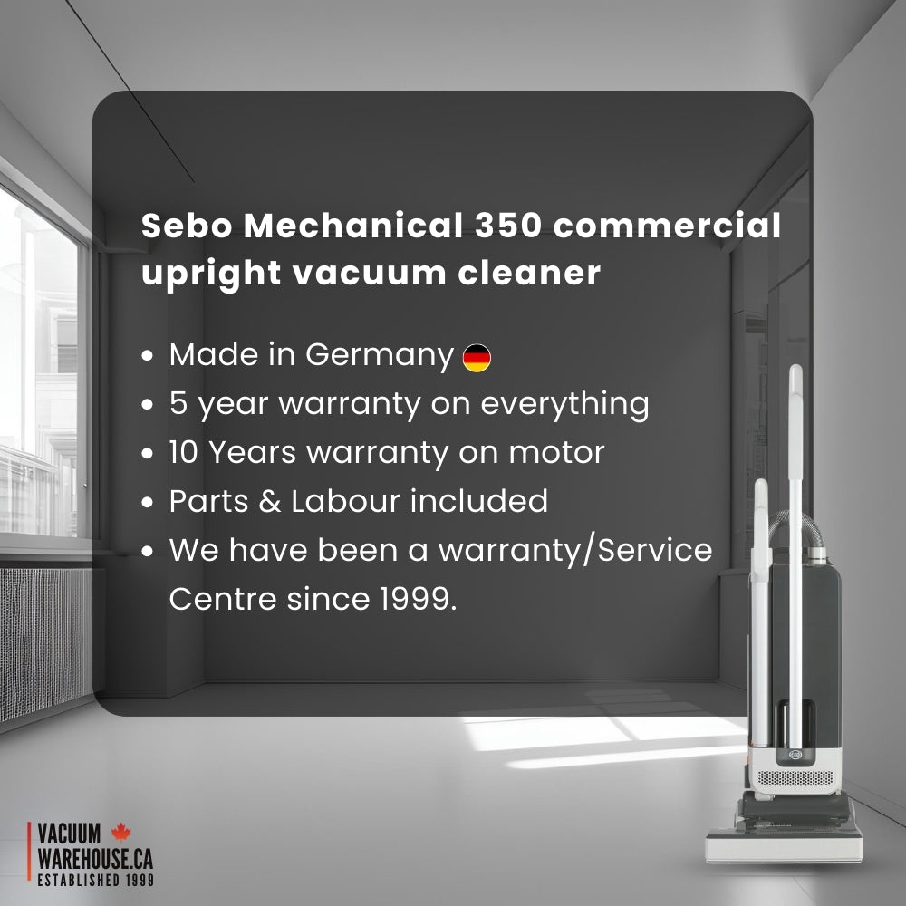 Sebo Mechanical 350 Commercial Upright Vacuum Cleaner