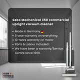 Sebo Mechanical 350 Commercial Upright Vacuum Cleaner