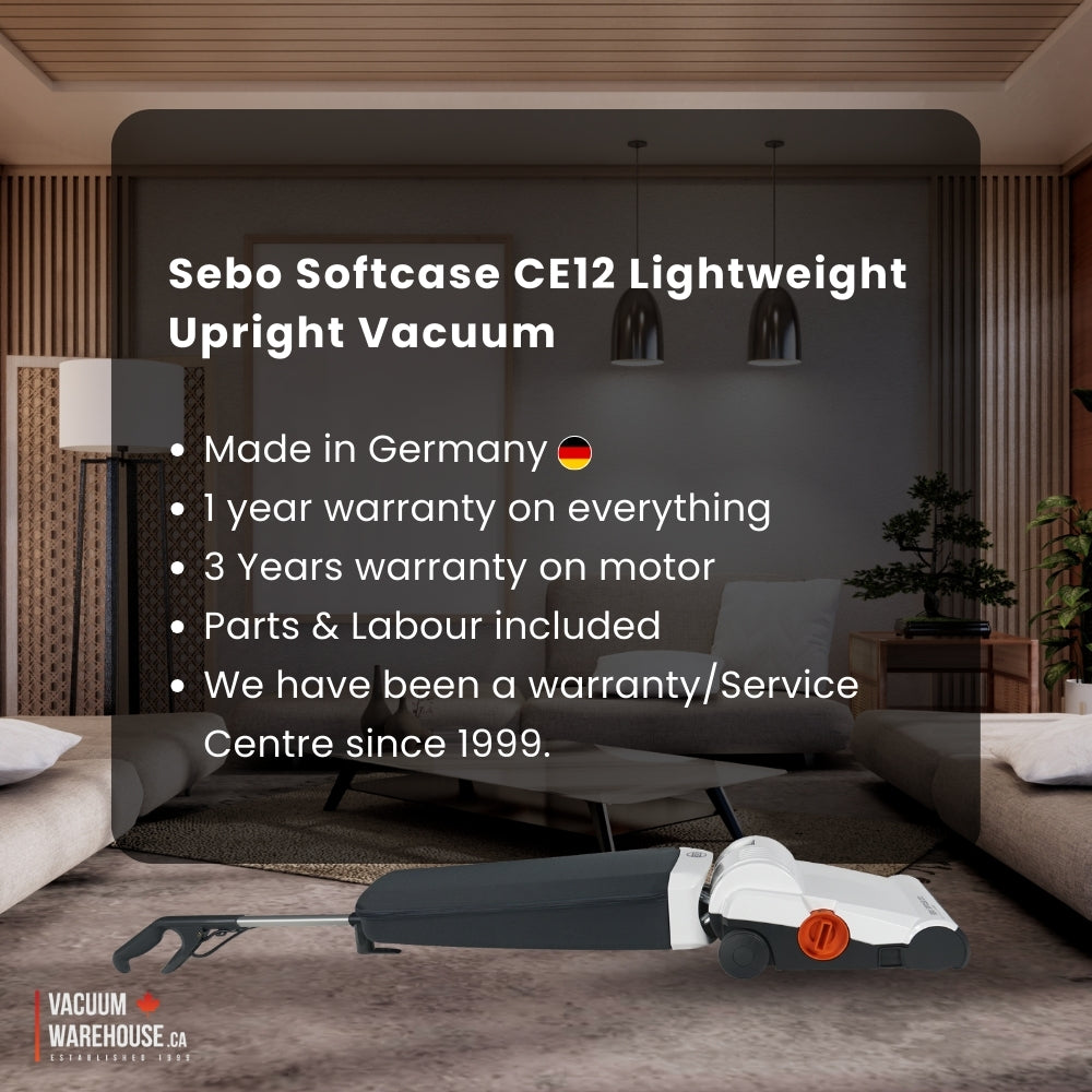 Sebo Softcase CE12 Lightweight Upright Vacuum