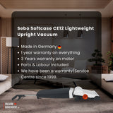 Sebo Softcase CE12 Lightweight Upright Vacuum