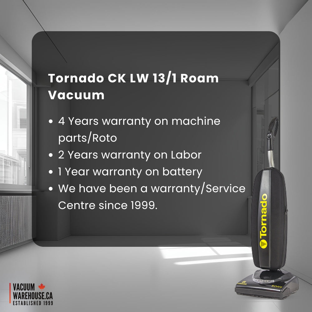 Tornado CK LW 13/1 Roam Single Motor Cordless Upright