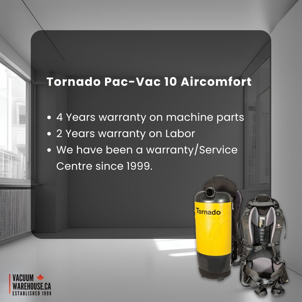 Tornado Pac-Vac 6 Aircomfort Back Pack Vacuum Cleaner