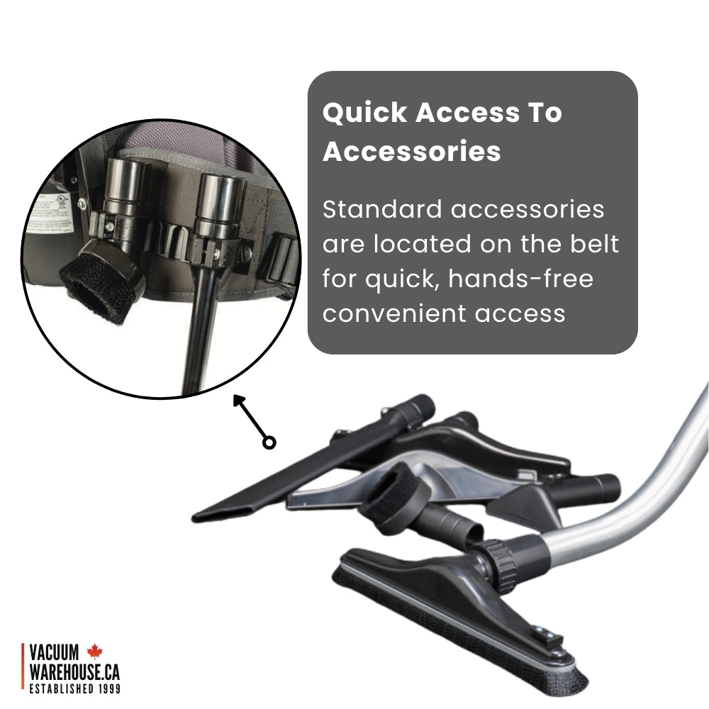 Tornado Pac-Vac 6 Aircomfort Back Pack Vacuum Cleaner