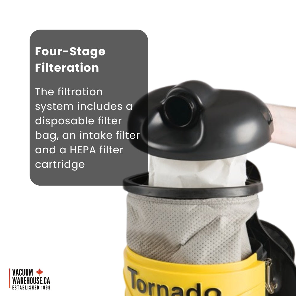 Tornado Pac-Vac 6 Aircomfort Back Pack Vacuum Cleaner