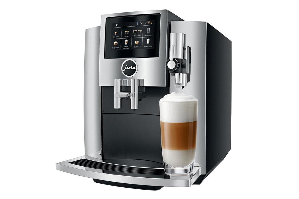 Jura S8 Super Automatic Coffee Machine - Chrome