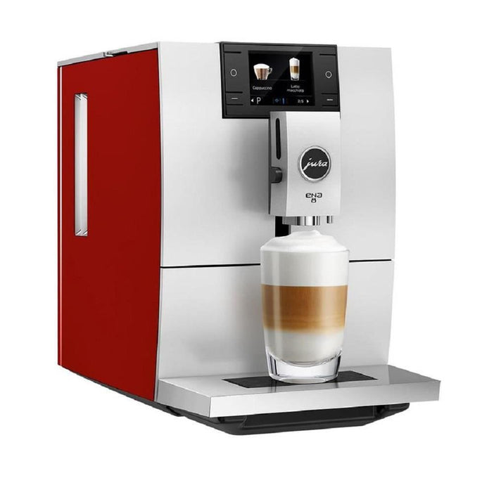 Jura ENA8 Super Automatic Coffee Machine - Sunset Red