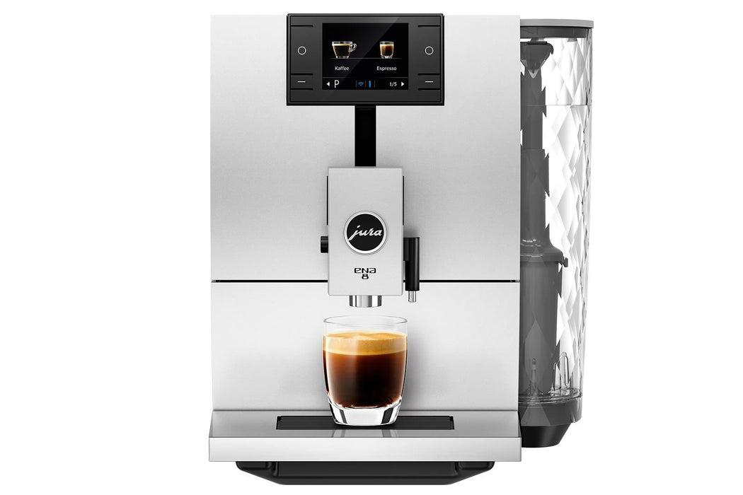 Jura ENA8 Super Automatic Coffee Machine - Nordic White