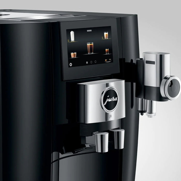Jura J8 Super Automatic Coffee Machine - Piano Black