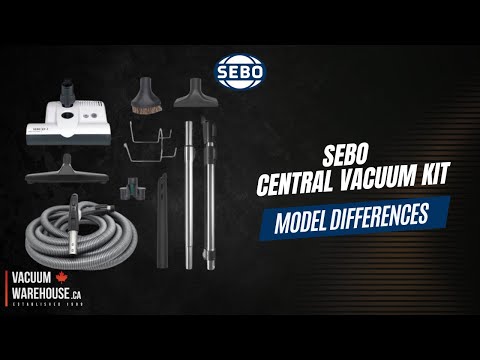 Sebo 30FT Deluxe Central Vacuum Kit With White ET-1 Power Head
