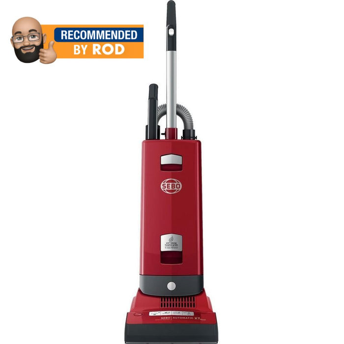 SEBO AUTOMATIC X7 UPRIGHT VACUUM CLEANER - RED